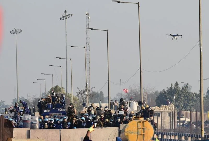 ہندوستان: کسان مظاہرین پر ڈرون کا استعمال کتنا جائز ہے؟