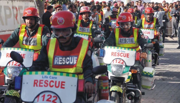 ریسکیو1122ہائی الرٹ،حساس پولنگ سٹیشنزپرخصوصی پوسٹیں قائم