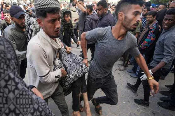 اسرائیل کی الاقصیٰ اسپتال پر بمباری، 24 گھنٹوں میں 77 فلسطینی شہید