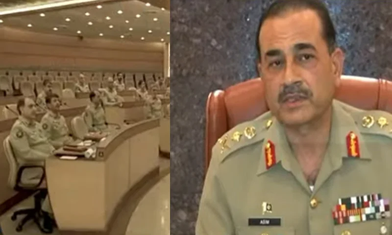 آرمی چیف کی زیر صدارت کور کمانڈر کانفرنس میں مشرق وسطیٰ میں کشیدگی پر تشویش کا اظہار کیا گیا۔