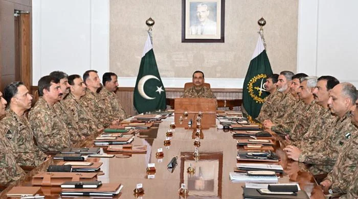 "پاک فوج کور کمانڈرز کانفرنس: فوج کی وفاداری اور قومی سلامتی کے اقدامات"
