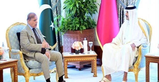 قطر ہمارا دوسرا گھر، دورے کی دعوت پر امیر قطر کا مشکور ہوں : شہبازشریف