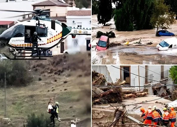 اسپین میں سیلاب کی تباہی: ہلاکتوں کی تعداد 155 تک پہنچ گئی