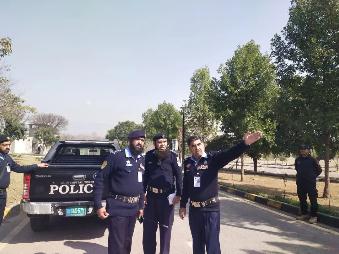 اسلام آبادپولیس کے سینئر افسران کا مختلف مقامات کا دورہ