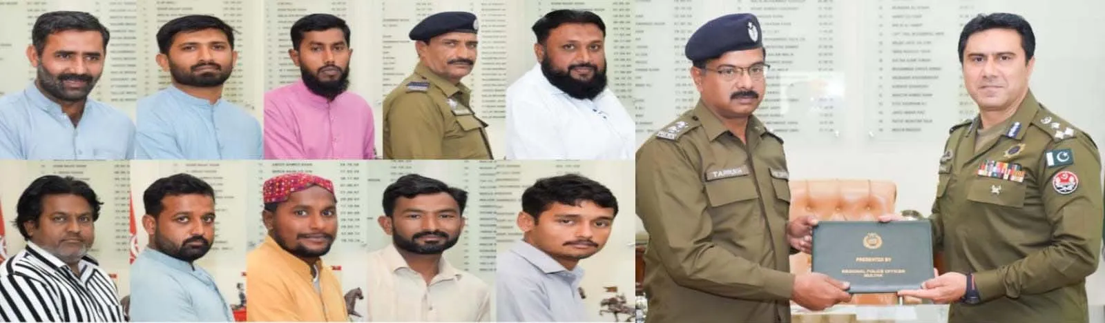 "ریجنل پولیس آفیسر کیپٹن (ر) محمد سہیل چودھری کی جانب سے پولیس افسران کو عیدی گفٹ"