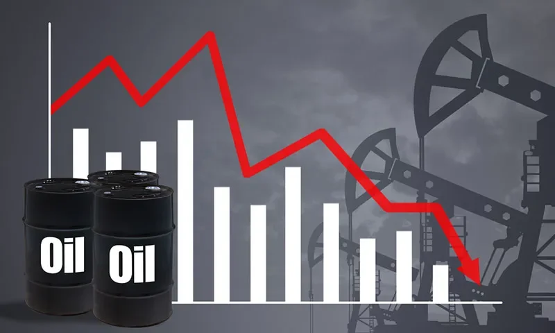 خام تیل کی قیمتوں میں فی بیرل 12 ڈالر کی ریکارڈ کمی