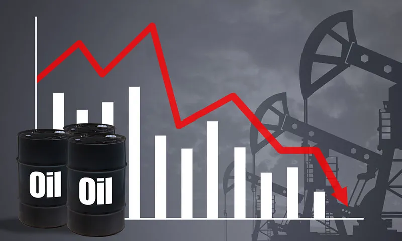 خام تیل کی قیمتوں میں فی بیرل 12 ڈالر کی ریکارڈ کمی