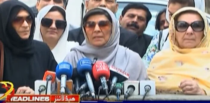 بانی پی ٹی آئی کی تینوں بہنوں کو حراست میں لے لیا گیا