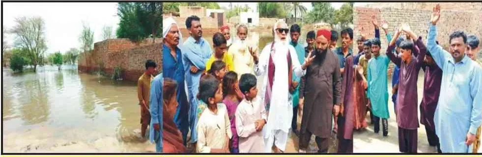 جمن شاہ :عباسیہ لنک کینال کا بندٹوٹنے سے پانی قریبی بستیوں میں داخل، فصلیں تباہ