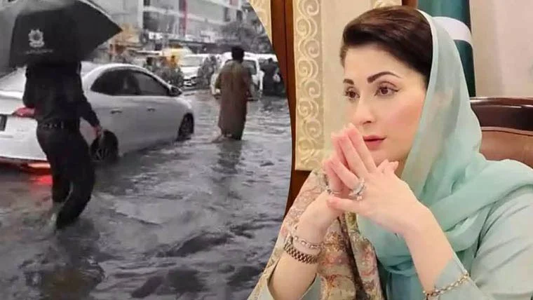 مریم نواز کا ندی نالوں میں طغیانی پر اداروں کو الرٹ رہنے کا حکم