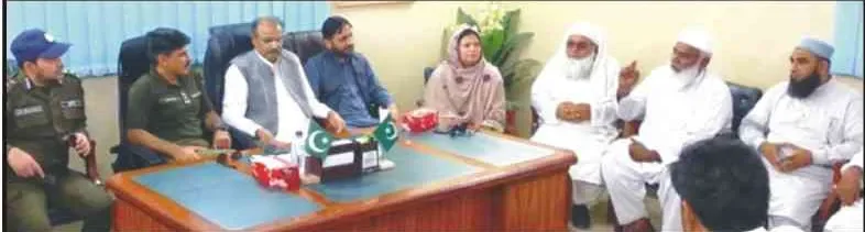 محرم الحرام،علماء اور امن کمیٹی اراکین قیامِ امن کیلئے بھرپور کردار ادا کریں(کمشنر ڈیرہ)