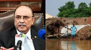 قوم سیلاب سے پیدا مشکلات کا حوصلے سے مقابلہ کرے گی: زرداری