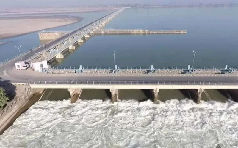 قادرآباد بیراج کے مقام پر پانی کی آمد میں کمی ریکارڈ