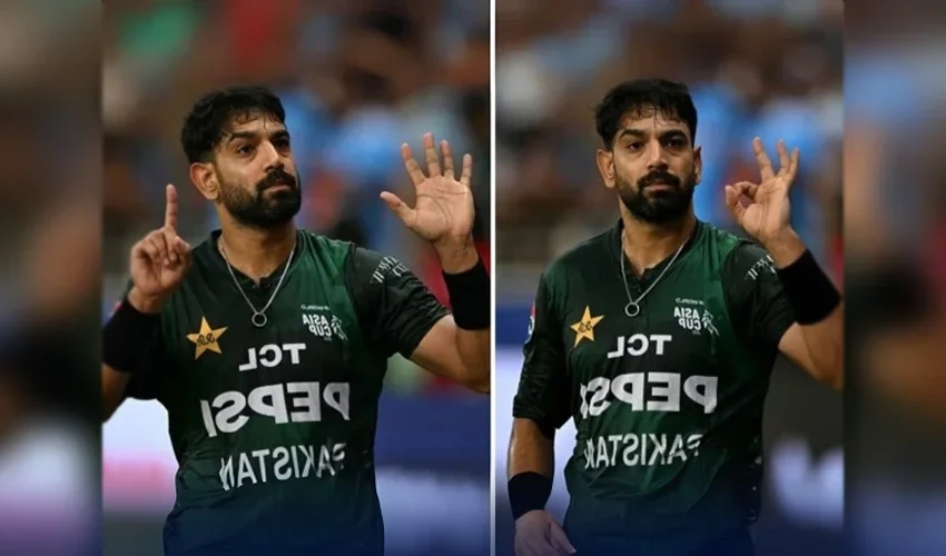 حارث رؤف کے بھارتی شائقین کو 0-6 کے اشارے، بی سی سی آئی نے شکایت لگا دی