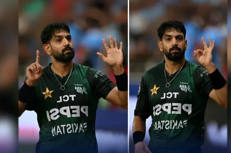 حارث رؤف کا بھارتی شائقین کو 0-6 کا نشان دکھانے کا اشارہ سوشل میڈیا پر ٹاپ ٹرینڈ بن گیا