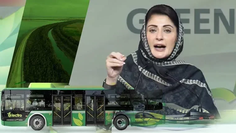 مریم نواز شریف نے وزیرآباد کے لئے الیکٹرک بس پراجیکٹ کا افتتاح کر دیا