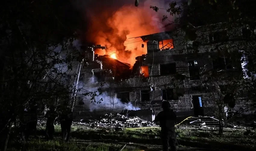 روس کا یوکرین پر بڑا ڈرون حملہ، ونیتسیا میں اہم تنصیبات کو نشانہ بنانے کی کوشش