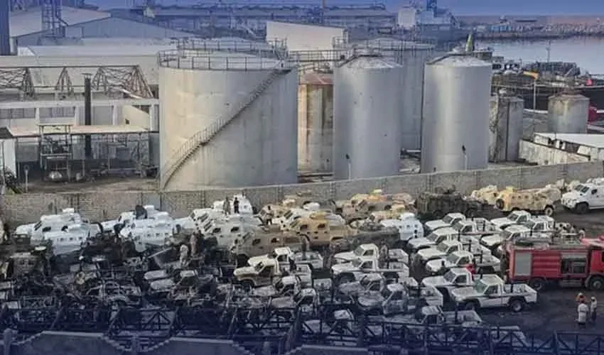 عرب اتحاد کا فضائی حملہ، یمن میں اسلحہ اسمگلنگ ناکام