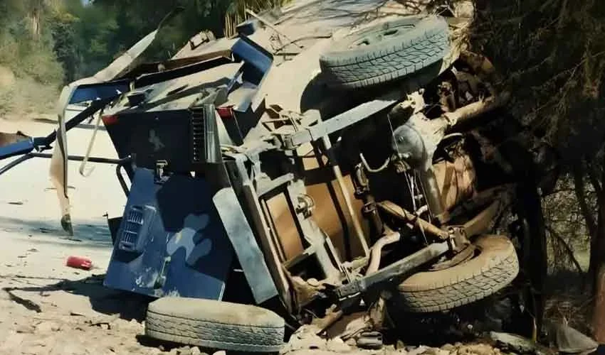 ٹانک میں پولیس کی گاڑی کے قریب دھماکا، 5 اہلکار شہید