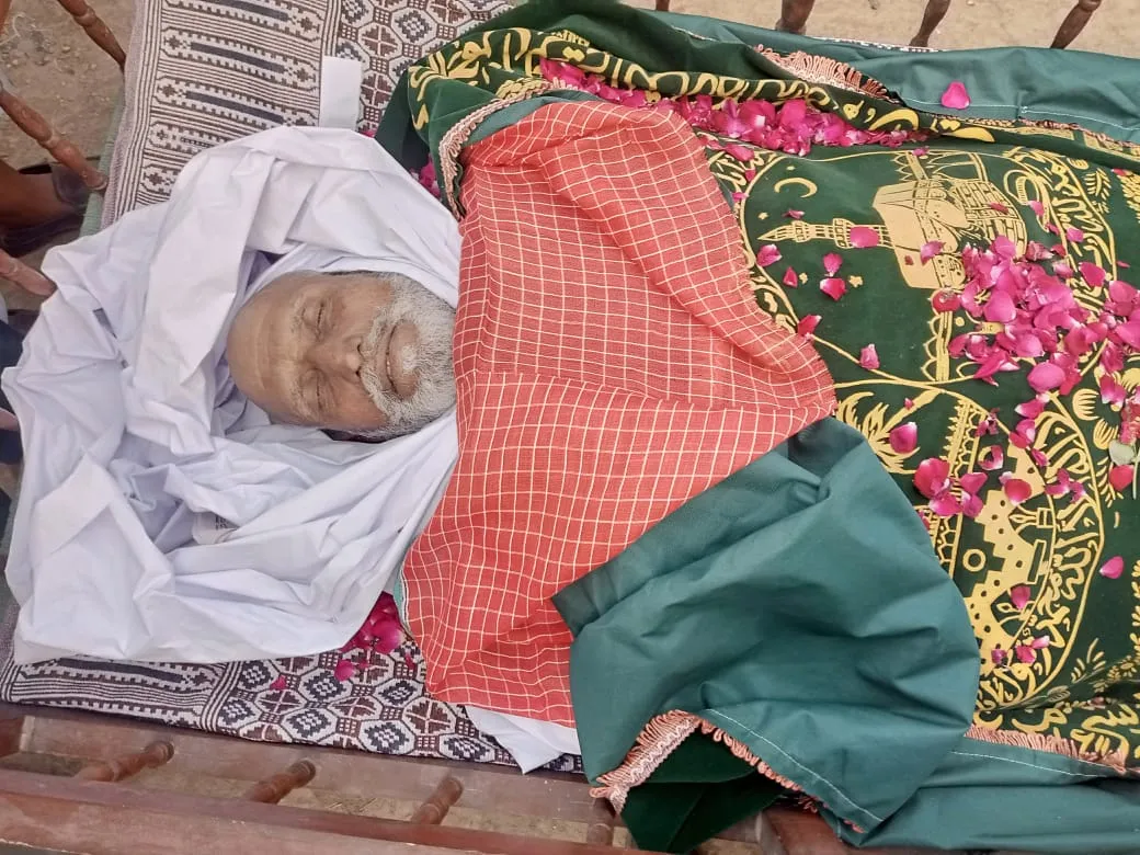 چوہدری محمد جاوید کے والد کی نماز جنازہ بستی غریب اباد میں ادا کر دی گئی