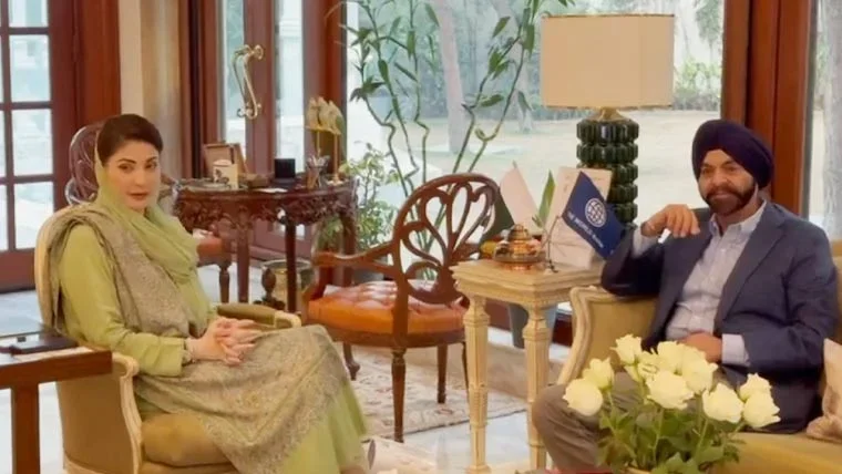 مریم نواز سے صدر عالمی بینک کی ملاقات، شراکت داری بڑھانے پر اتفاق